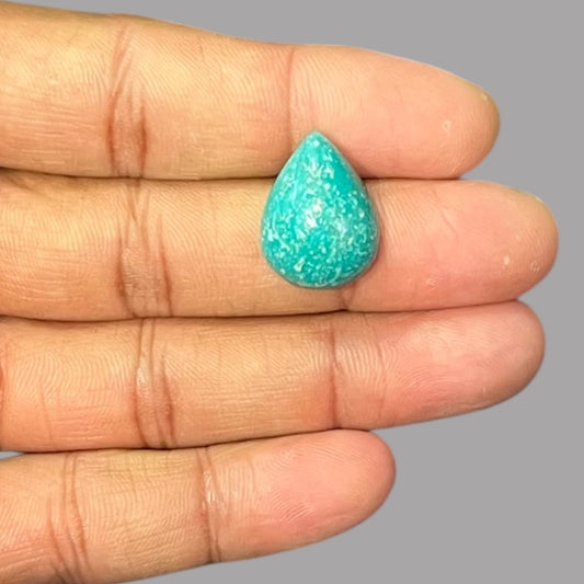Loose Turquoise Stones 14.69 Carats 20 x 14.8 x 8.4 mm in Pear