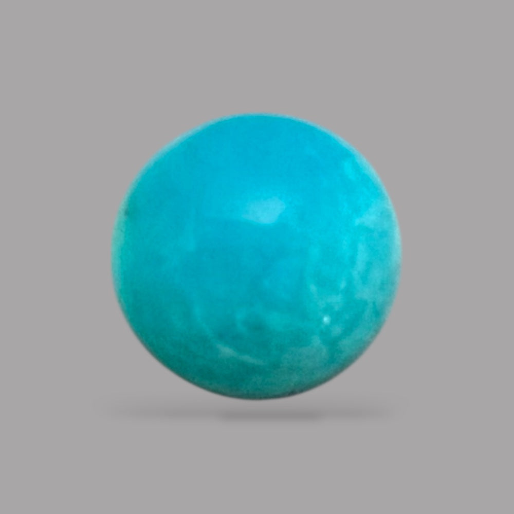 Loose Turquoise Stones 3.21 Carats 10.2 x 5.5 mm in Round