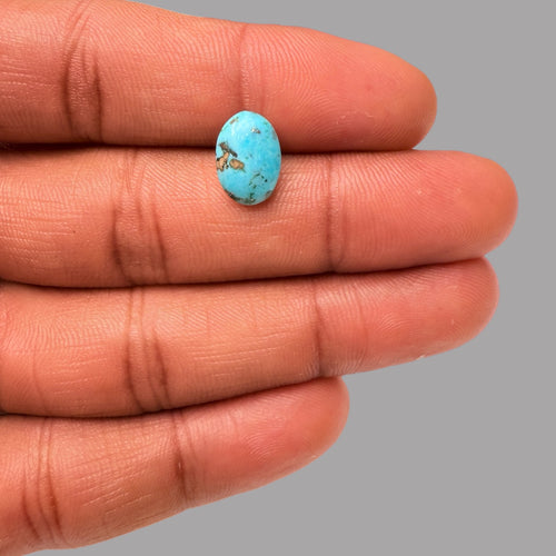 Loose Turquoise Stones For Sale 2.47 Carats 11.8 x 8.3 x 4 mm in Oval