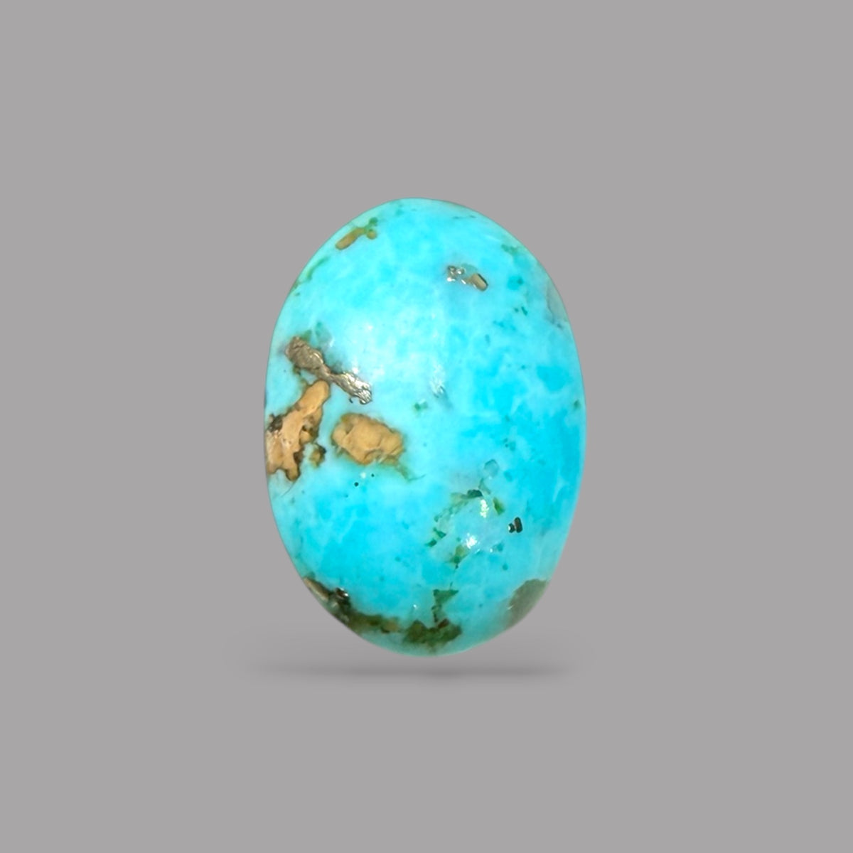 Loose Turquoise Stones For Sale 2.47 Carats 11.8 x 8.3 x 4 mm in Oval