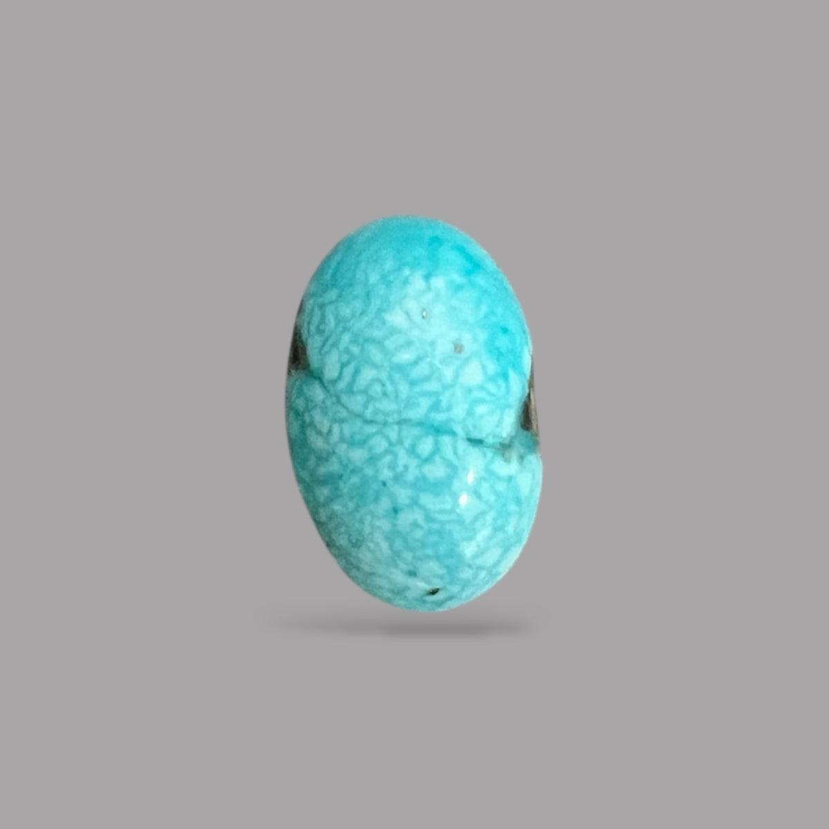 Loose Turquoise Stones For Sale 4.22 Carats 13.2 x 8.3 x 5.1 mm in Oval
