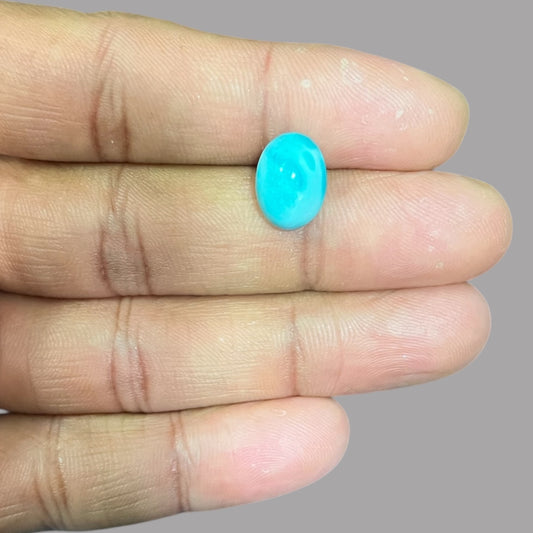 Loose Turquoise Stones For Sale 4.86 Carats 12.6 x 9.2 x 6.5 mm in Oval
