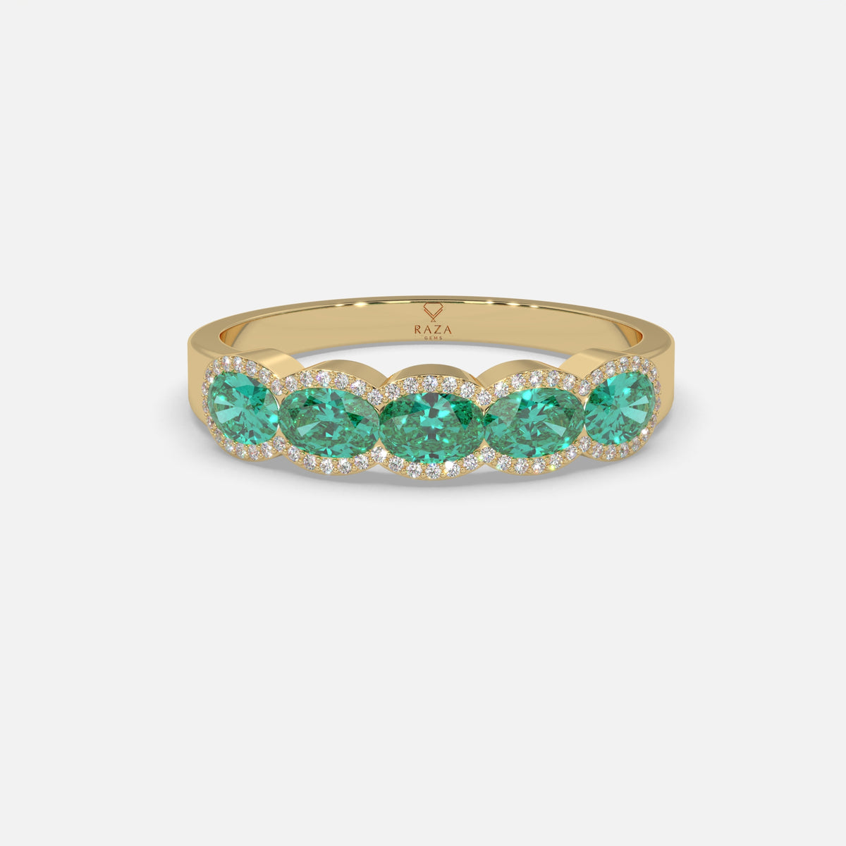 Lujayn Emerald Ring 18k Yellow Gold