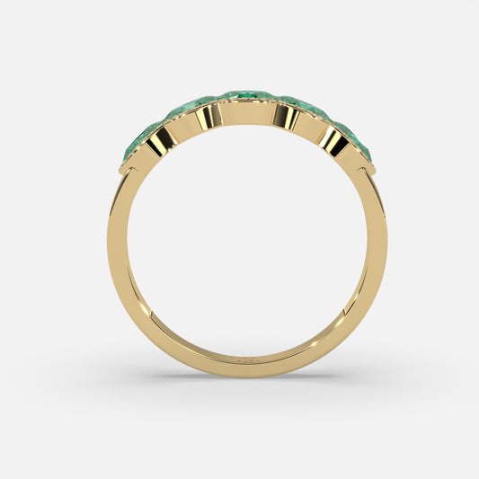 Lujayn Emerald Ring 18k Yellow Gold