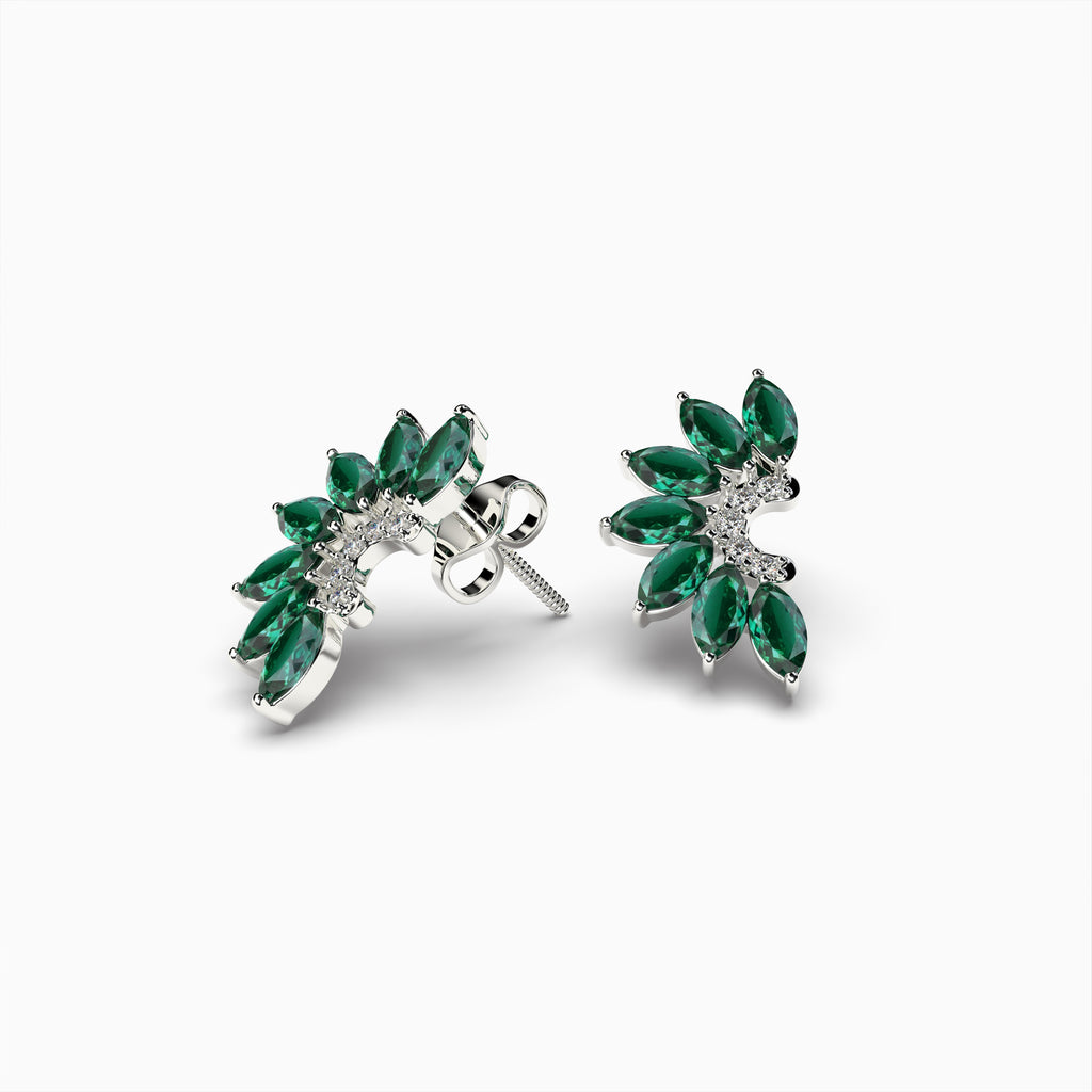 Lydia Real Zambian Emerald Earring Simple and Stunning Design