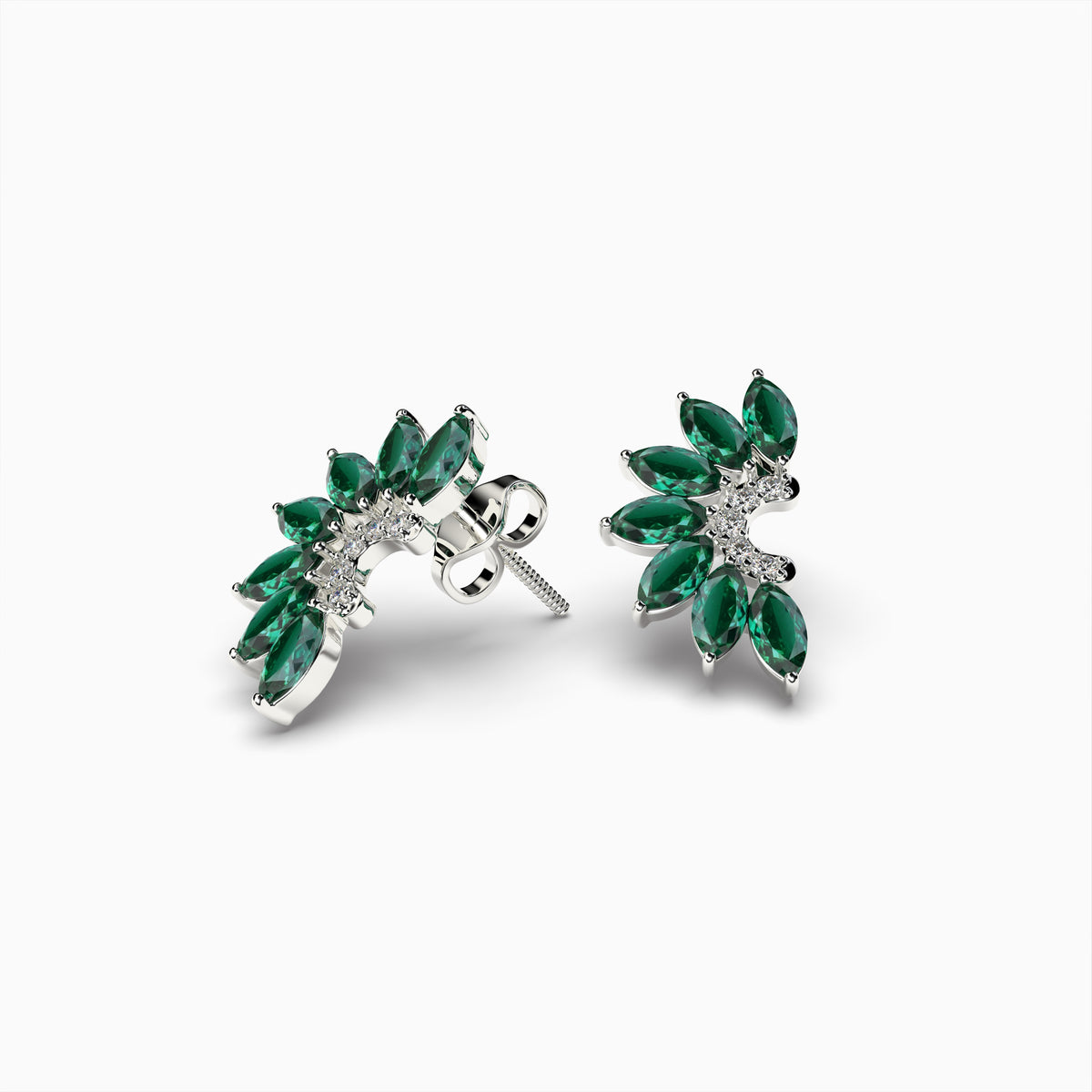 Lydia Real Zambian Emerald Earring Simple and Stunning Design