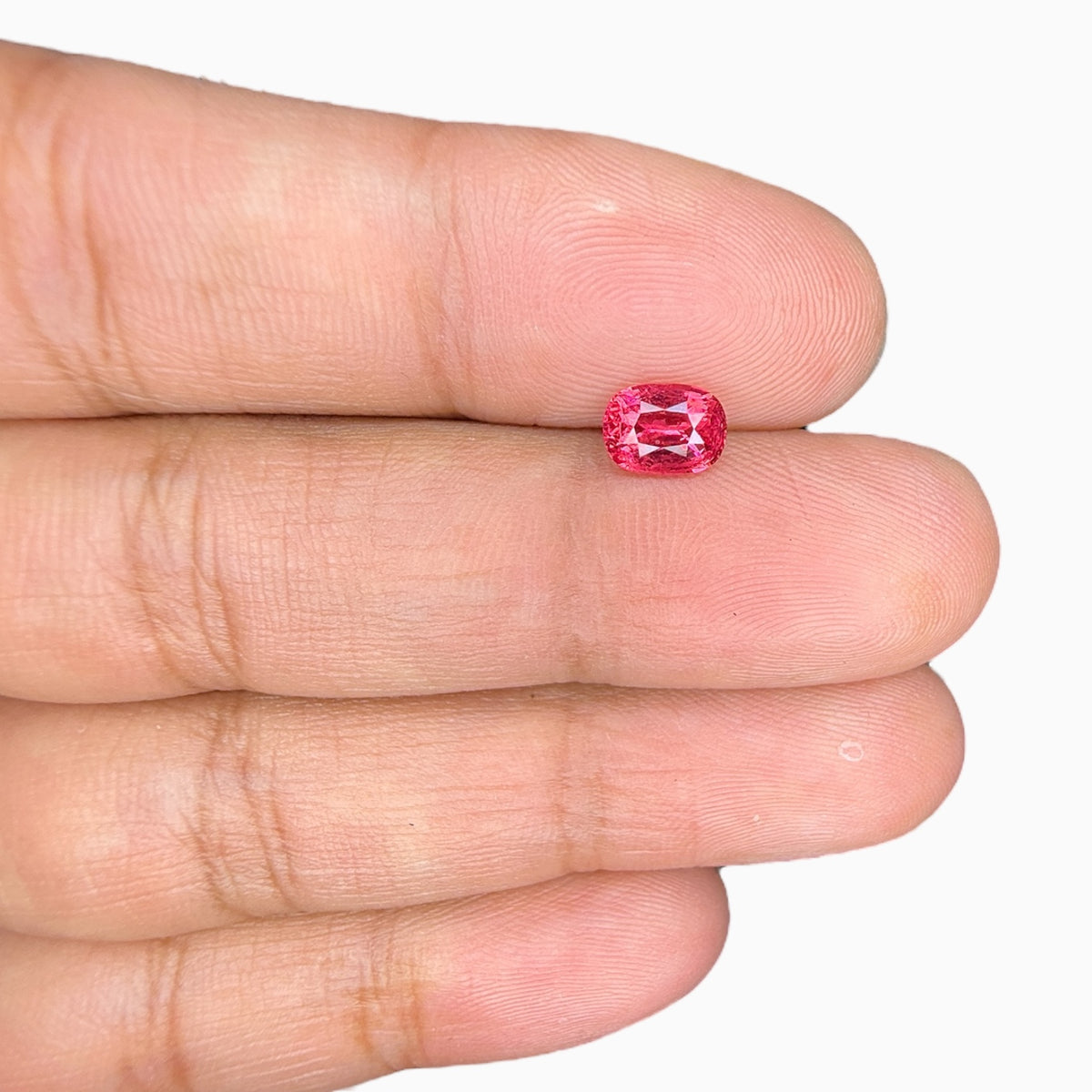 Mahenge Pink Spinel Stone Cushion Cut 1.07 Carats From Tanzania