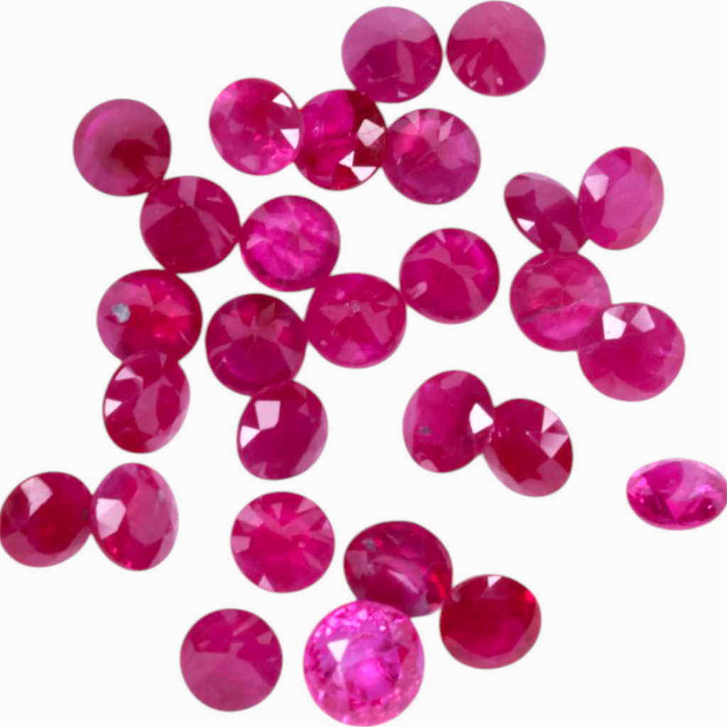 Manik Ruby Gemstone For Sale In Round Shape 5.57 Carats Size 3.5mm