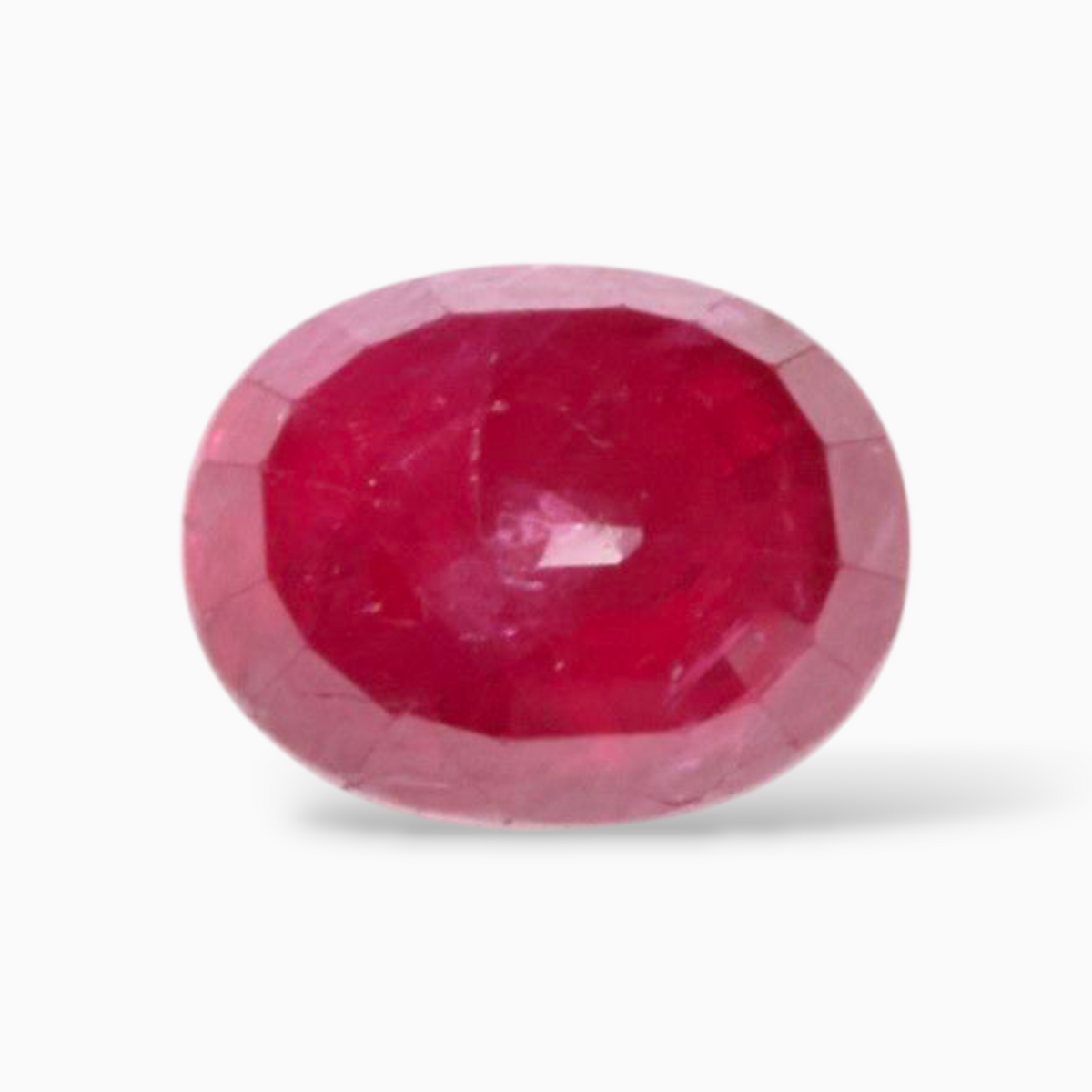 Manik Ruby Gemstone In Oval Shape 2.84 Carats 9.1x71mm Size