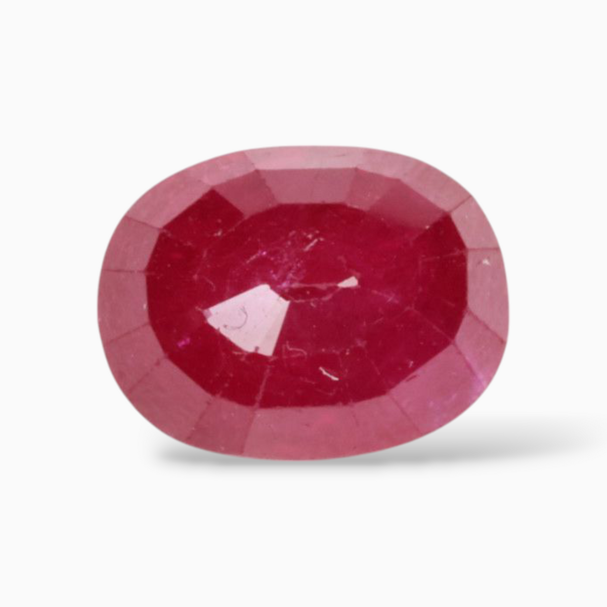 Manik Ruby Gemstone In Oval Shape 4.08 Carats 10.1x7.8mm Size
