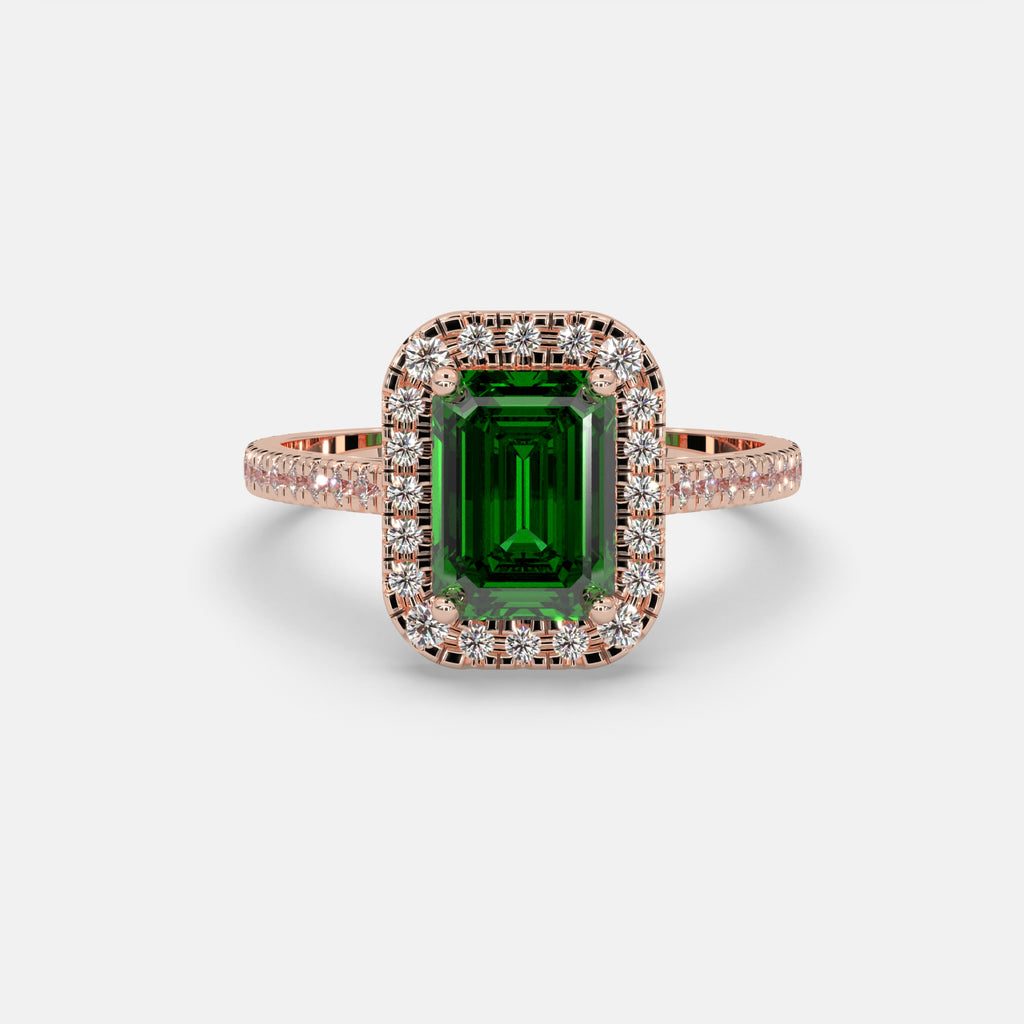 Mennatullah Emerald Ring 18k Rose Gold