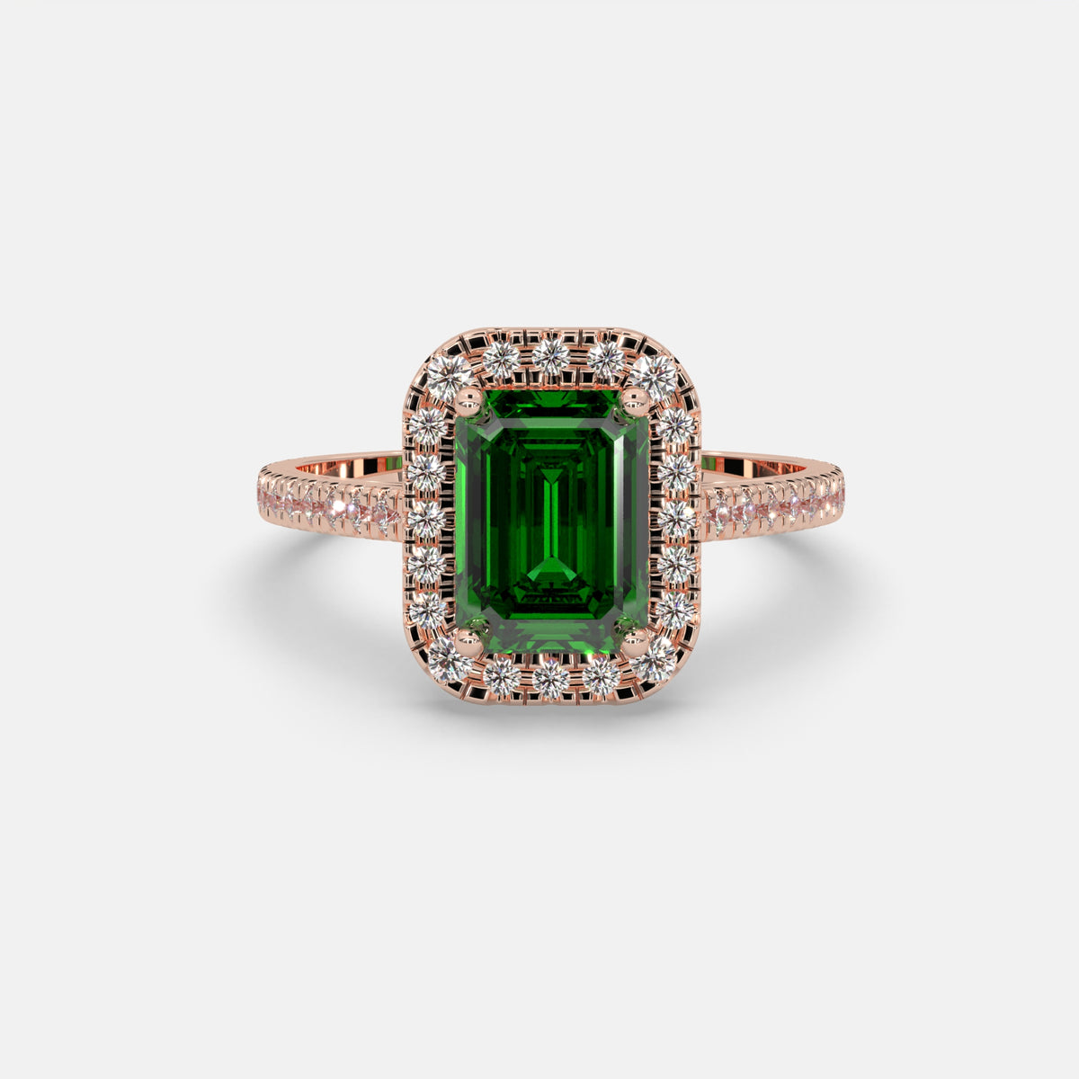Mennatullah Emerald Ring 18k Rose Gold
