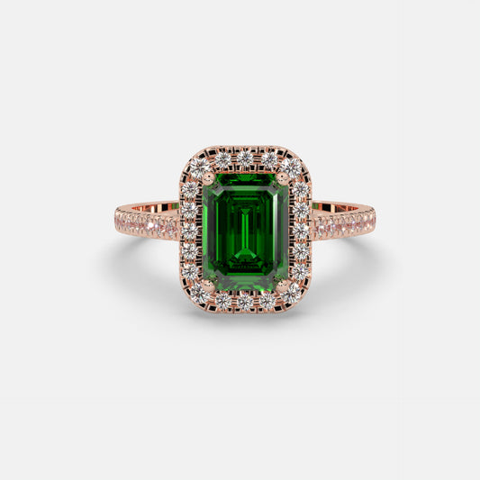 Mennatullah Emerald Ring 18k Rose Gold