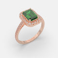 Mennatullah Emerald Ring 18k Rose Gold