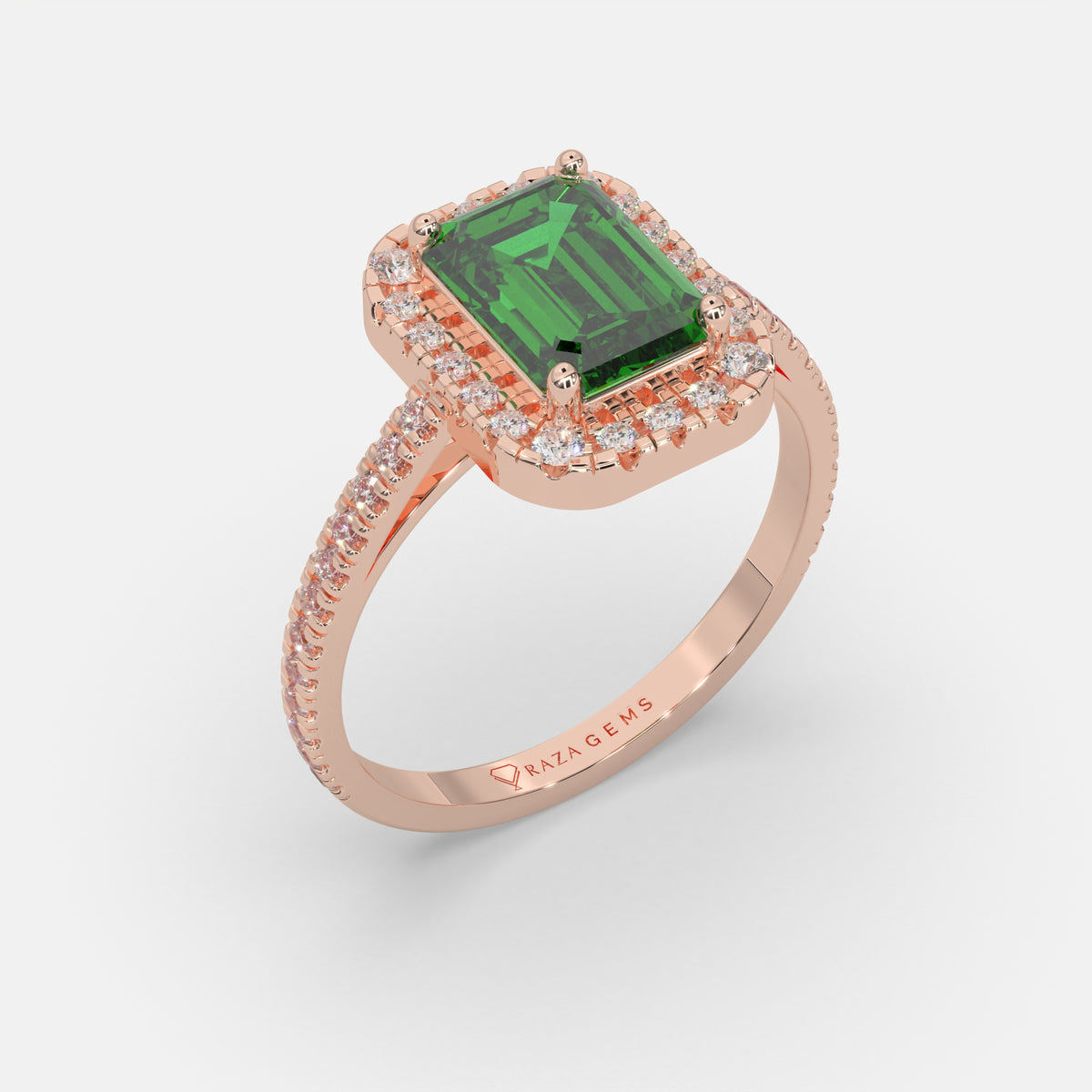 Mennatullah Emerald Ring 18k Rose Gold