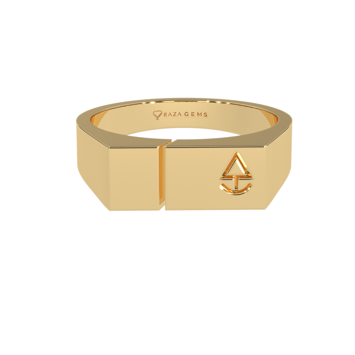Mens  Ring  BahrAm 18K Yellow Gold
