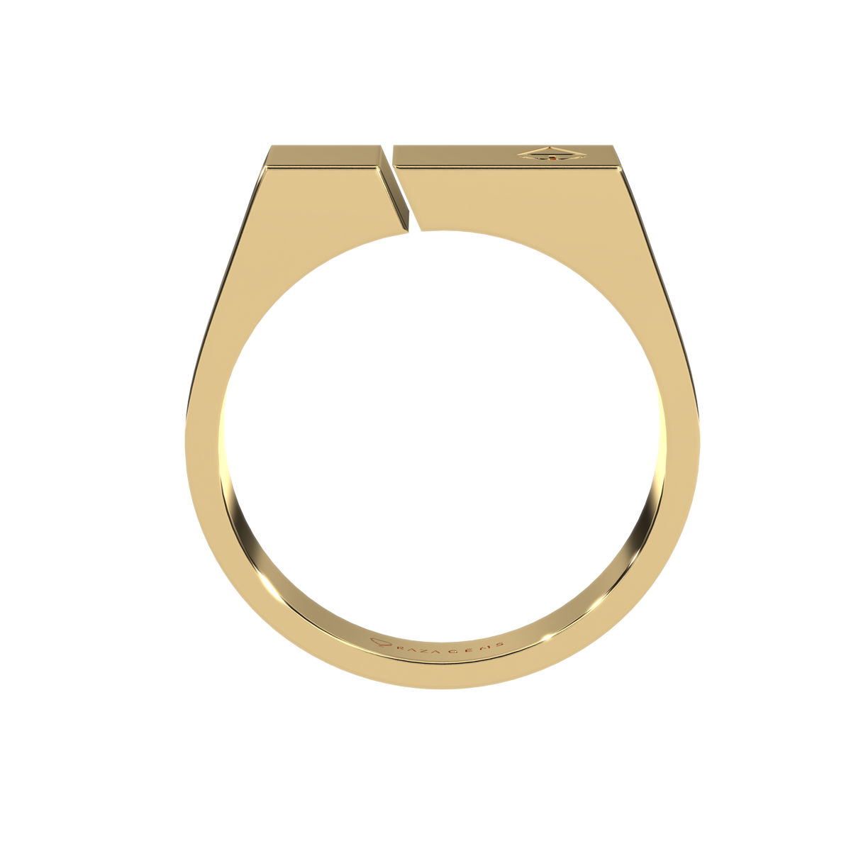 Mens  Ring  BahrAm 18K Yellow Gold