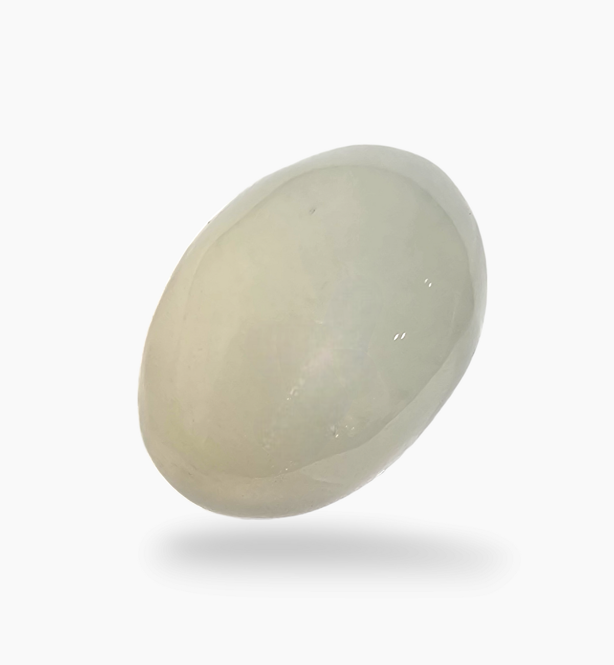 Natural Milky Moonstone Gemstone 10.04 Carats Oval Cabochon Shape 16.5x12mm