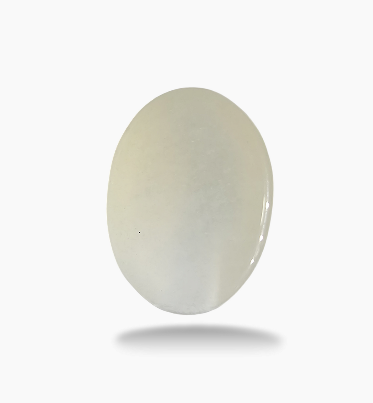 Natural Milky Moonstone Gemstone 10.04 Carats Oval Cabochon Shape 16.5x12mm