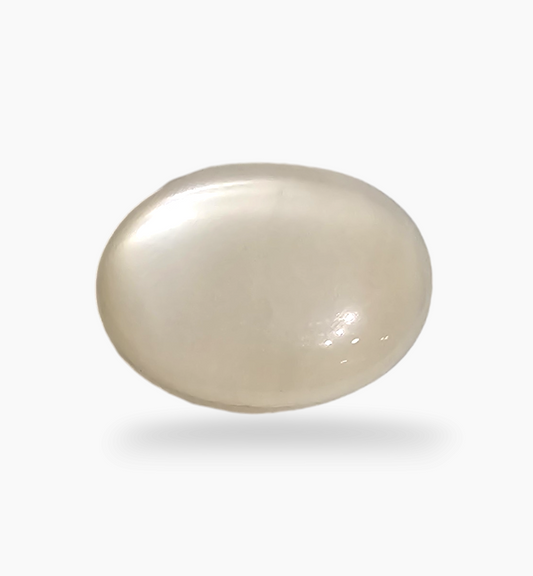 Natural Milky Moonstone Gemstone 3.21 Carats Oval Cabochon Shape 12.5x9.3mm