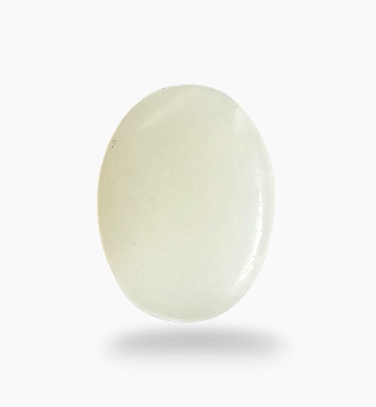 Natural Peach Moonstone Gemstone 4.33 Carats Oval Cabochon Shape 12.2x9mm