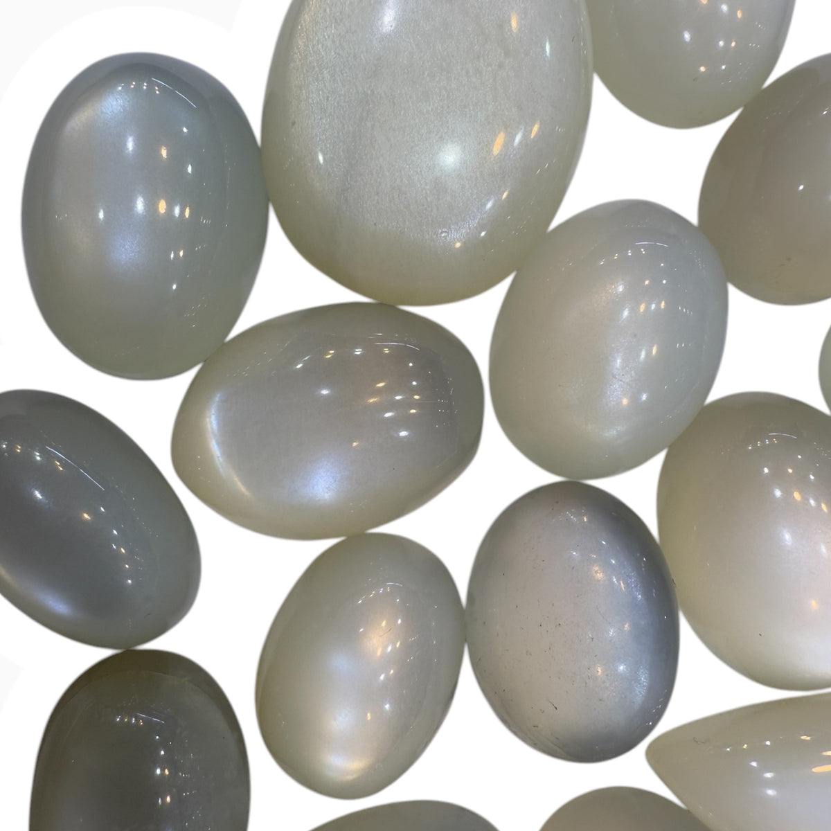Milky Moonstone Oval Cabochon From 5 - 25 Carats Lot Price Per Carats