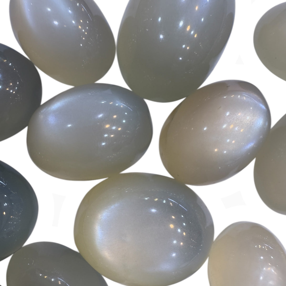 Milky Moonstone Oval Cabochon From 5 - 25 Carats Lot Price Per Carats