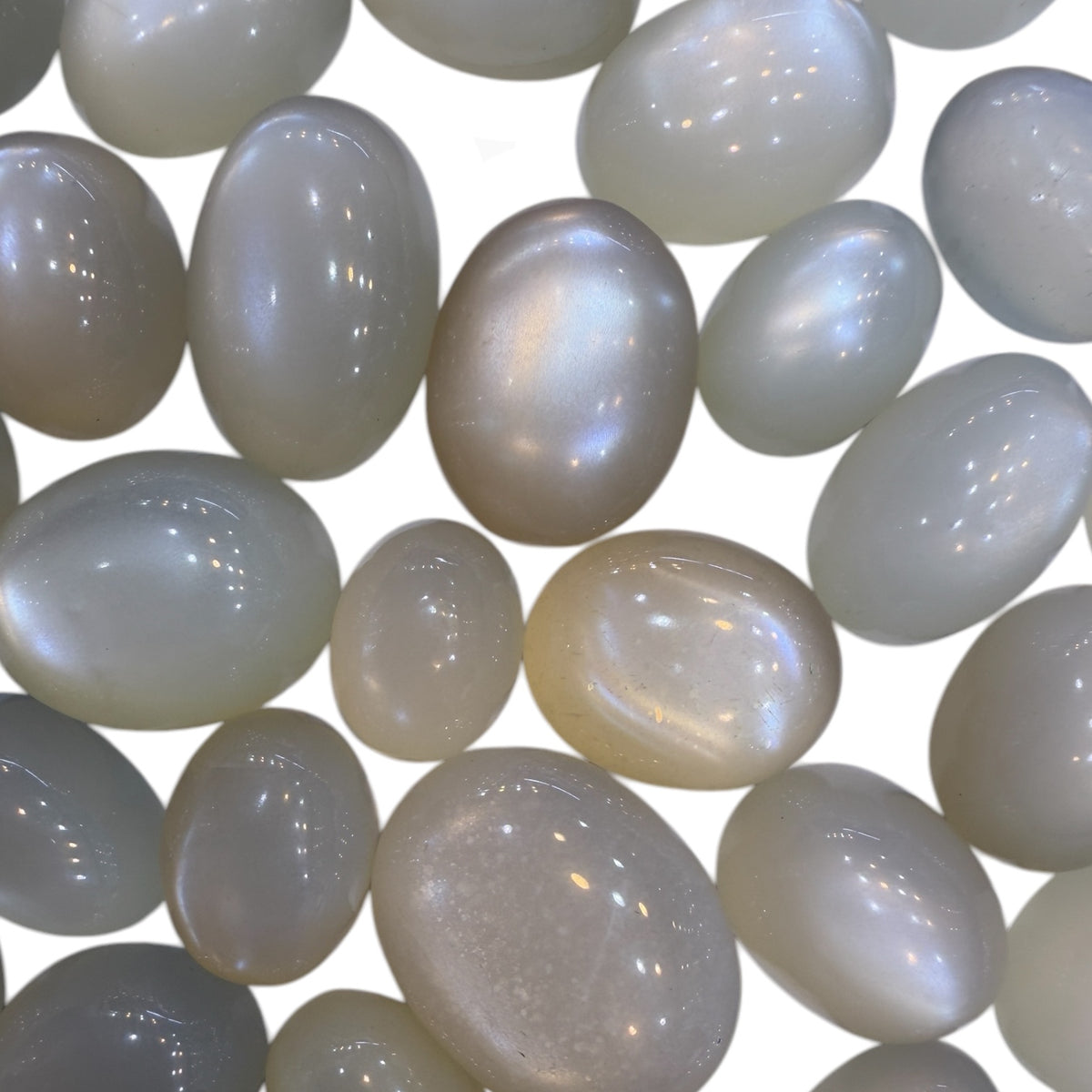 Milky Moonstone Oval Cabochon From 5 - 25 Carats Lot Price Per Carats