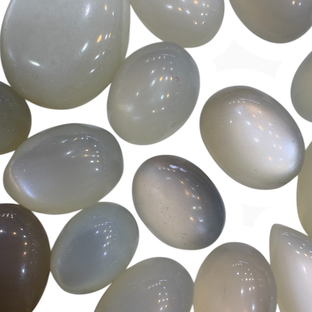 Milky Moonstone Oval Cabochon From 5 - 25 Carats Lot Price Per Carats