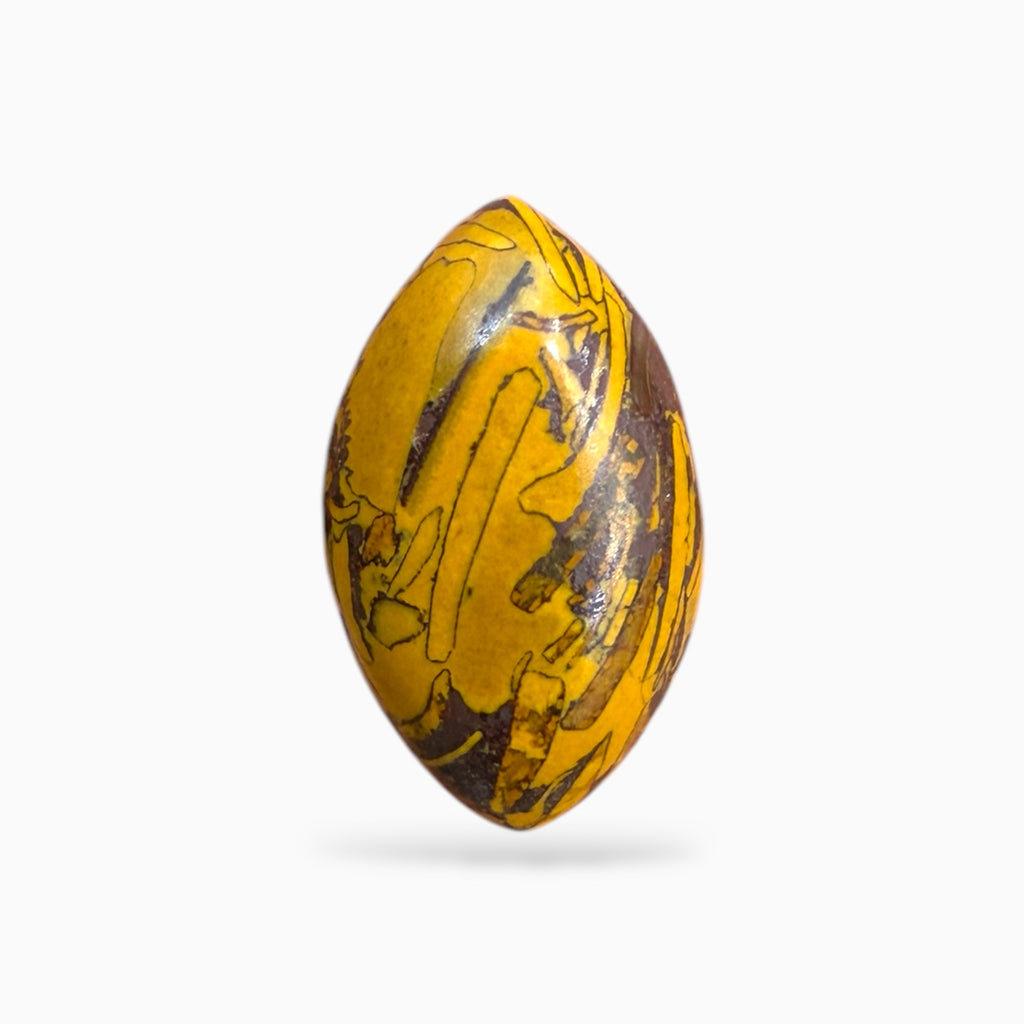 Miriam Stone (Calligraphy Stone) Marquise cabochon 5.63 Carats 15x9 mm