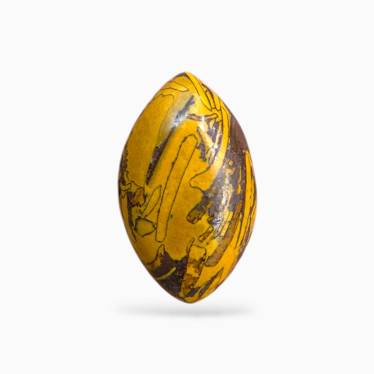 Miriam Stone (Calligraphy Stone) Marquise cabochon 5.63 Carats 15x9 mm