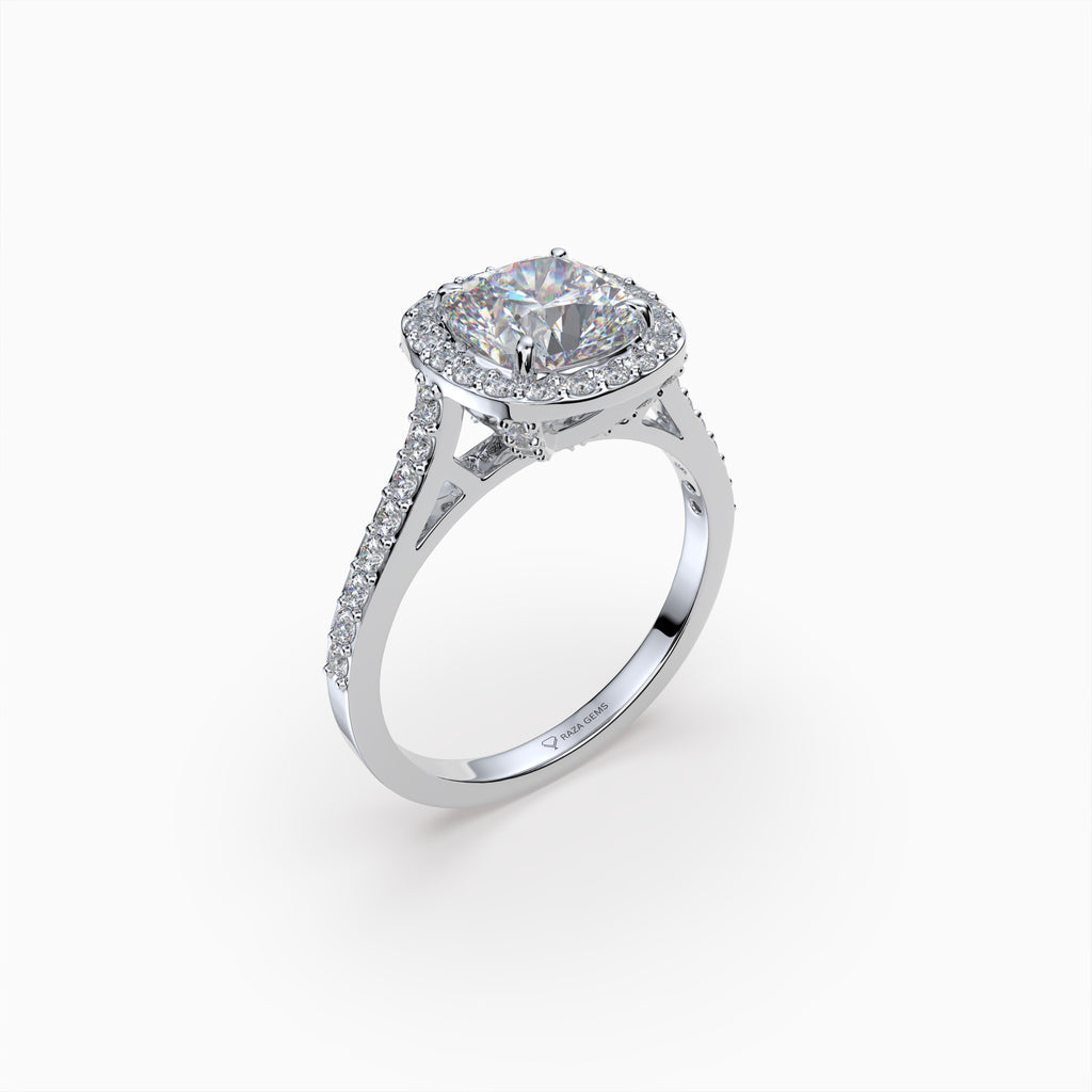Moissanite Diamond Ring in Gold - Ximena