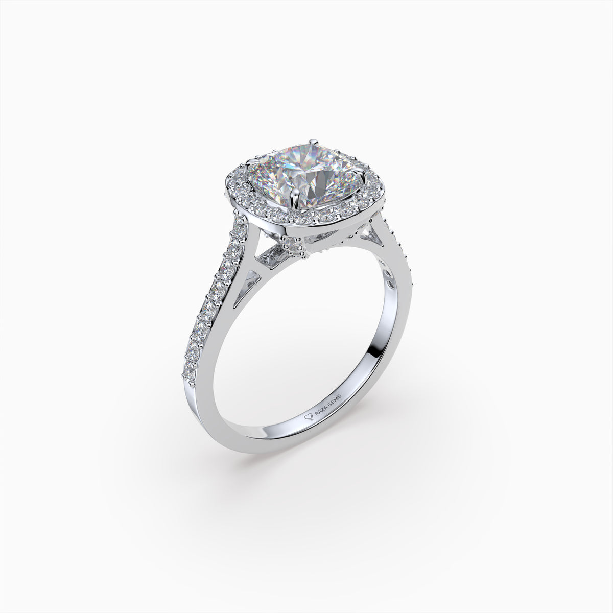 Moissanite Diamond Ring in Gold - Ximena