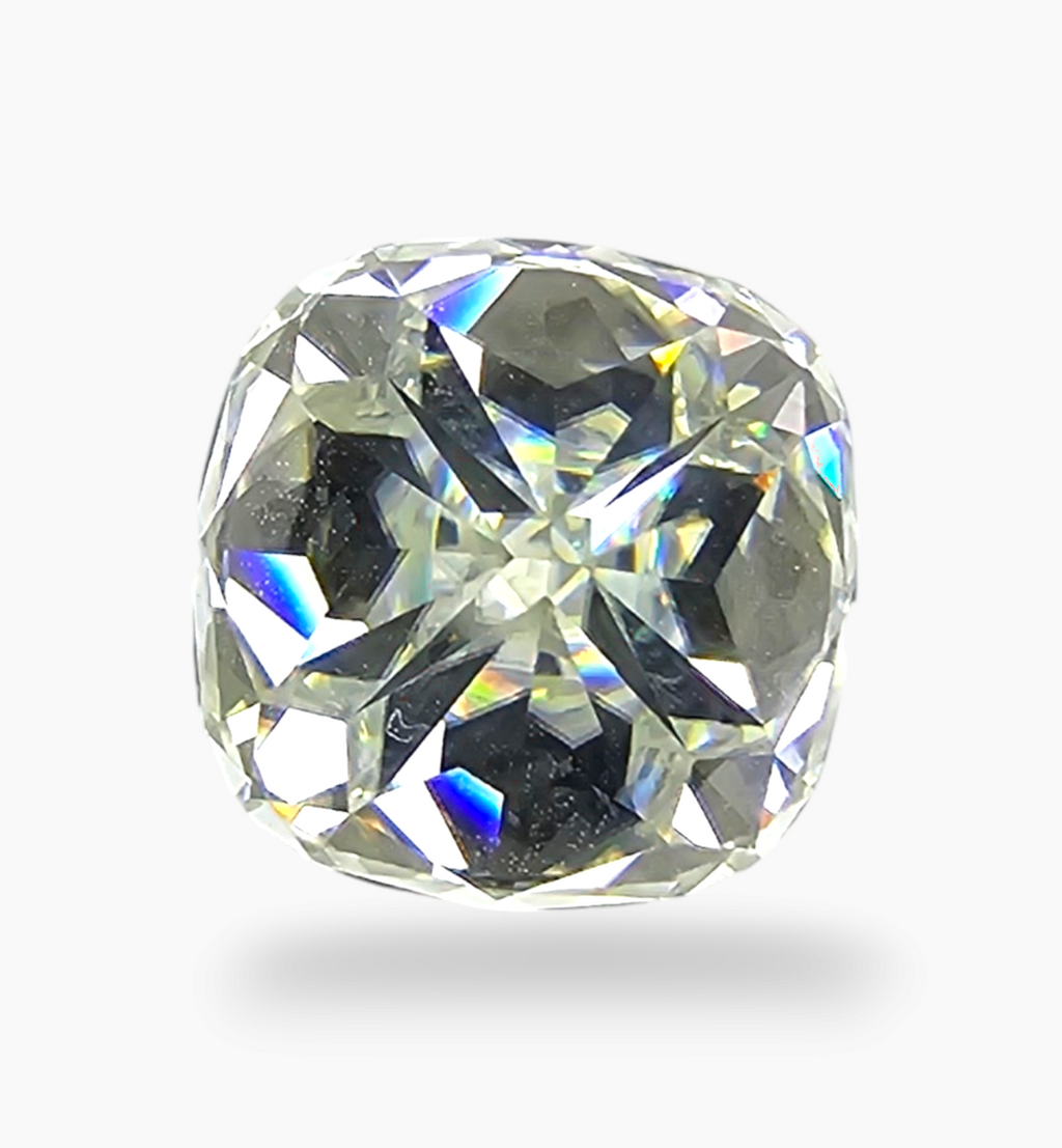 Loose Moissanite Stone Cushion Shape 4.62 Carats Size 10x10mm
