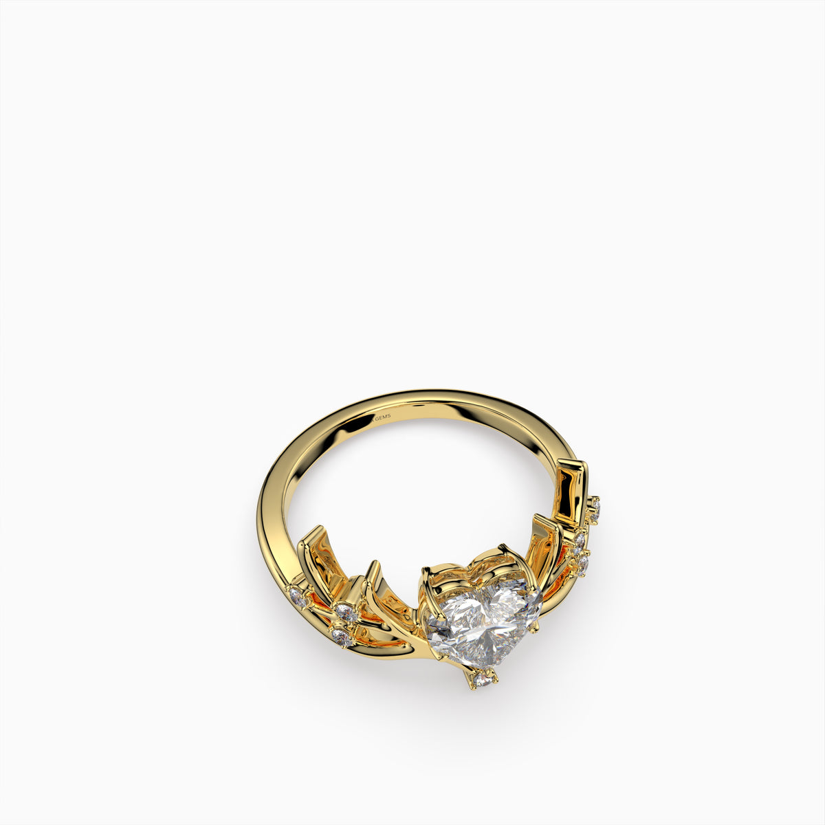 Moissanite Diamond Ring in Gold - Alina