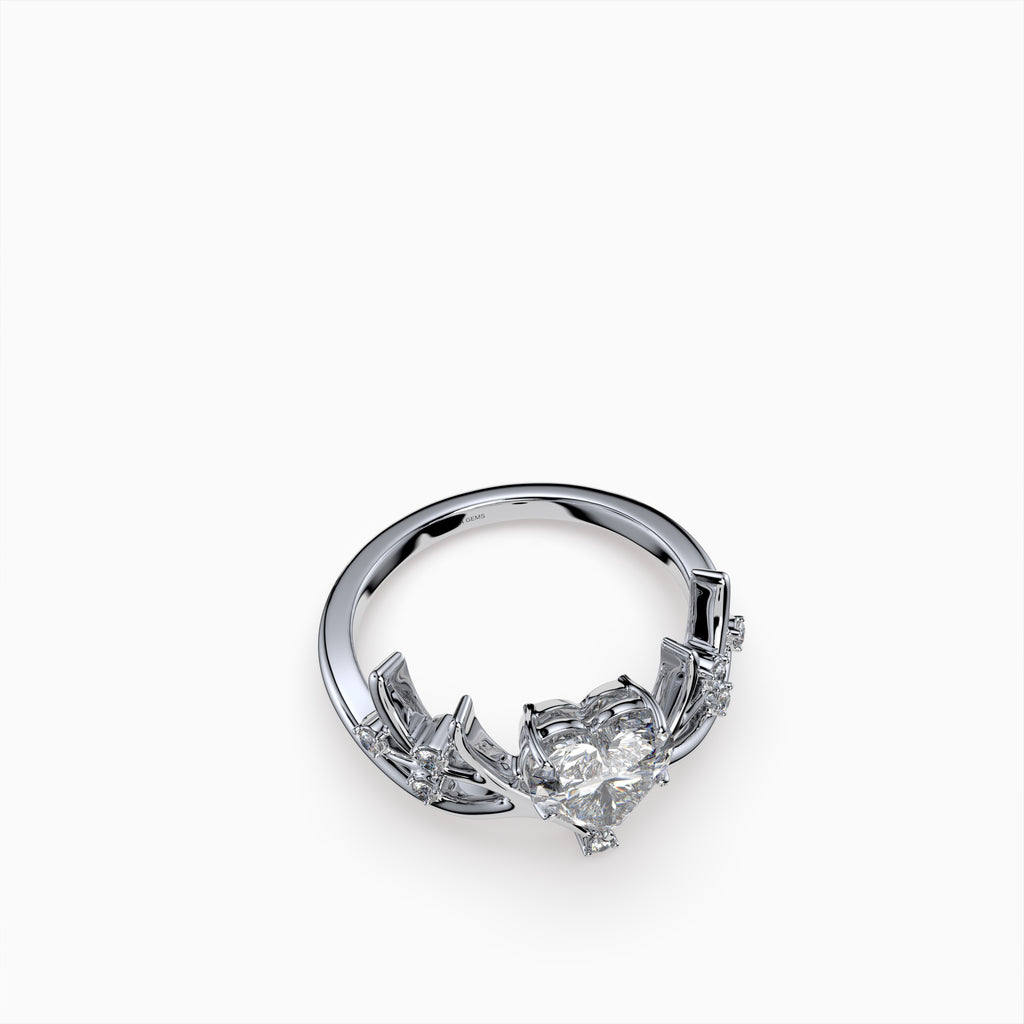 Moissanite Diamond Ring in Gold - Alina