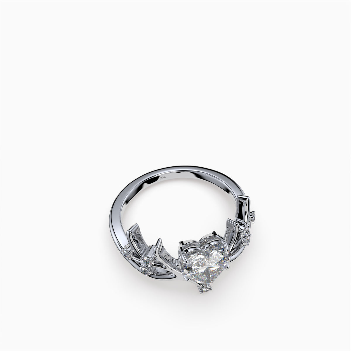 Moissanite Diamond Ring in Gold - Alina