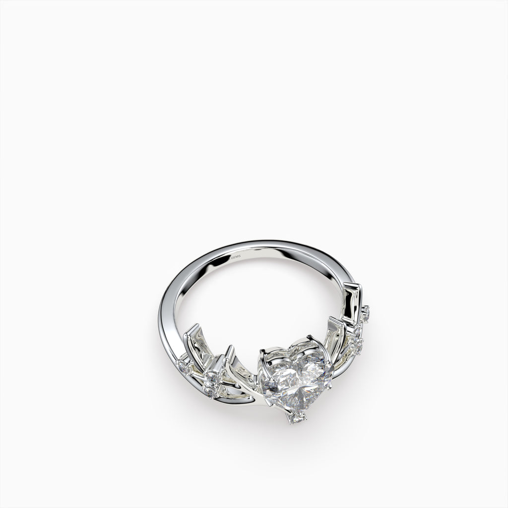 Moissanite Diamond Ring in Gold - Alina