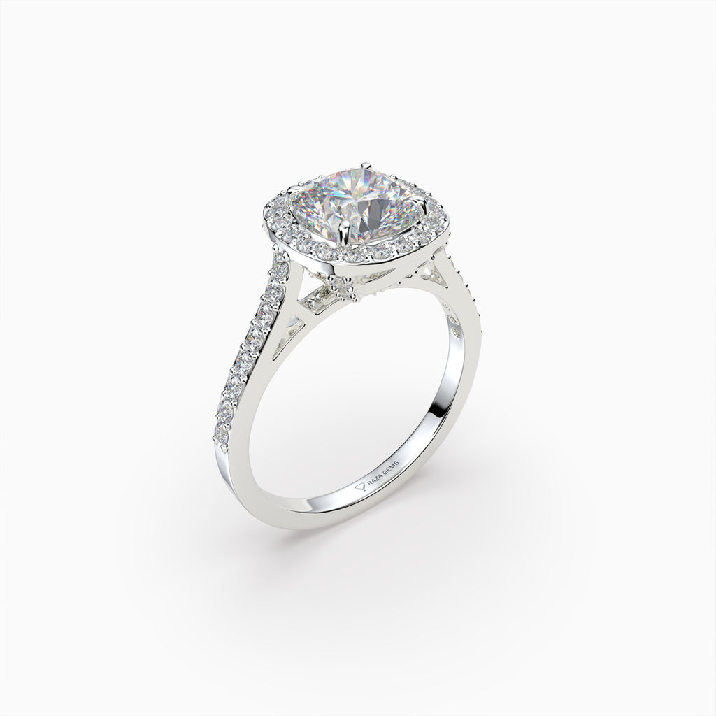 Moissanite Diamond Ring in Gold - Ximena