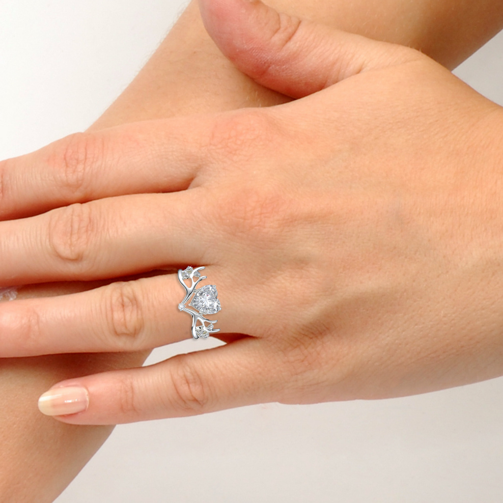 Moissanite Diamond Ring in Gold - Alina