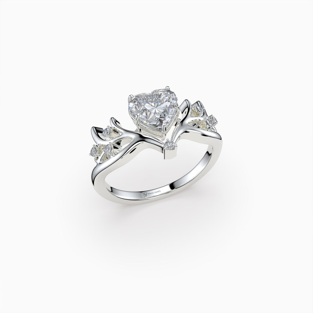 Moissanite Diamond Ring in Gold - Alina