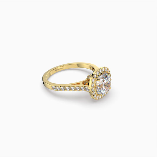 Moissanite Diamond Ring in Gold - Ximena