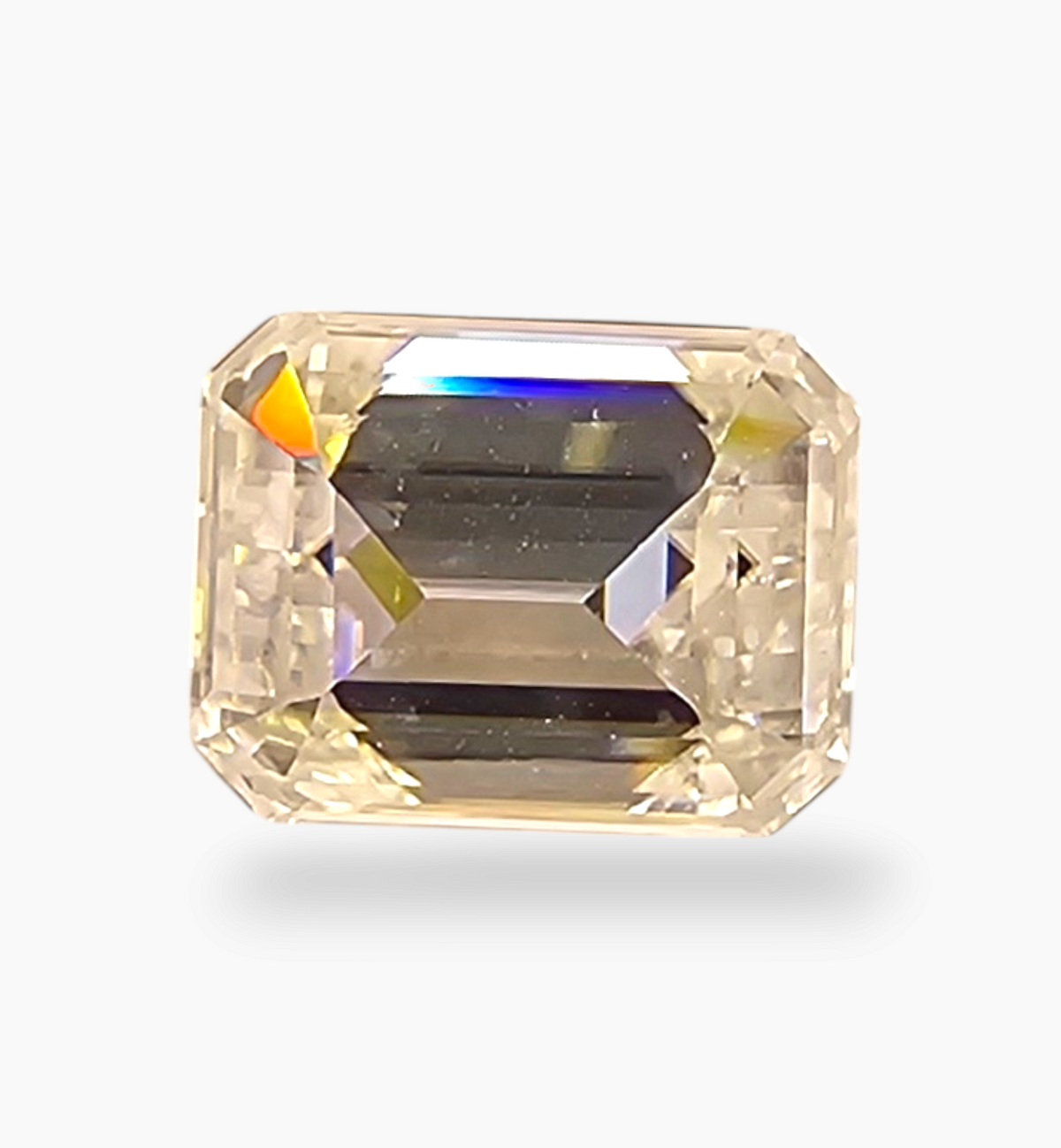 Loose Moissanite Stone Emerald Cut Shape 2.21 Carats Size 7x9mm