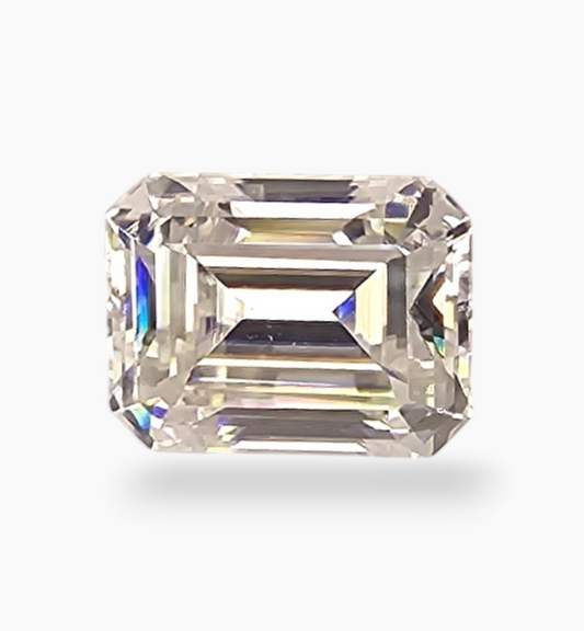 Loose Moissanite Stone Emerald Cut Shape 2.21 Carats Size 7x9mm