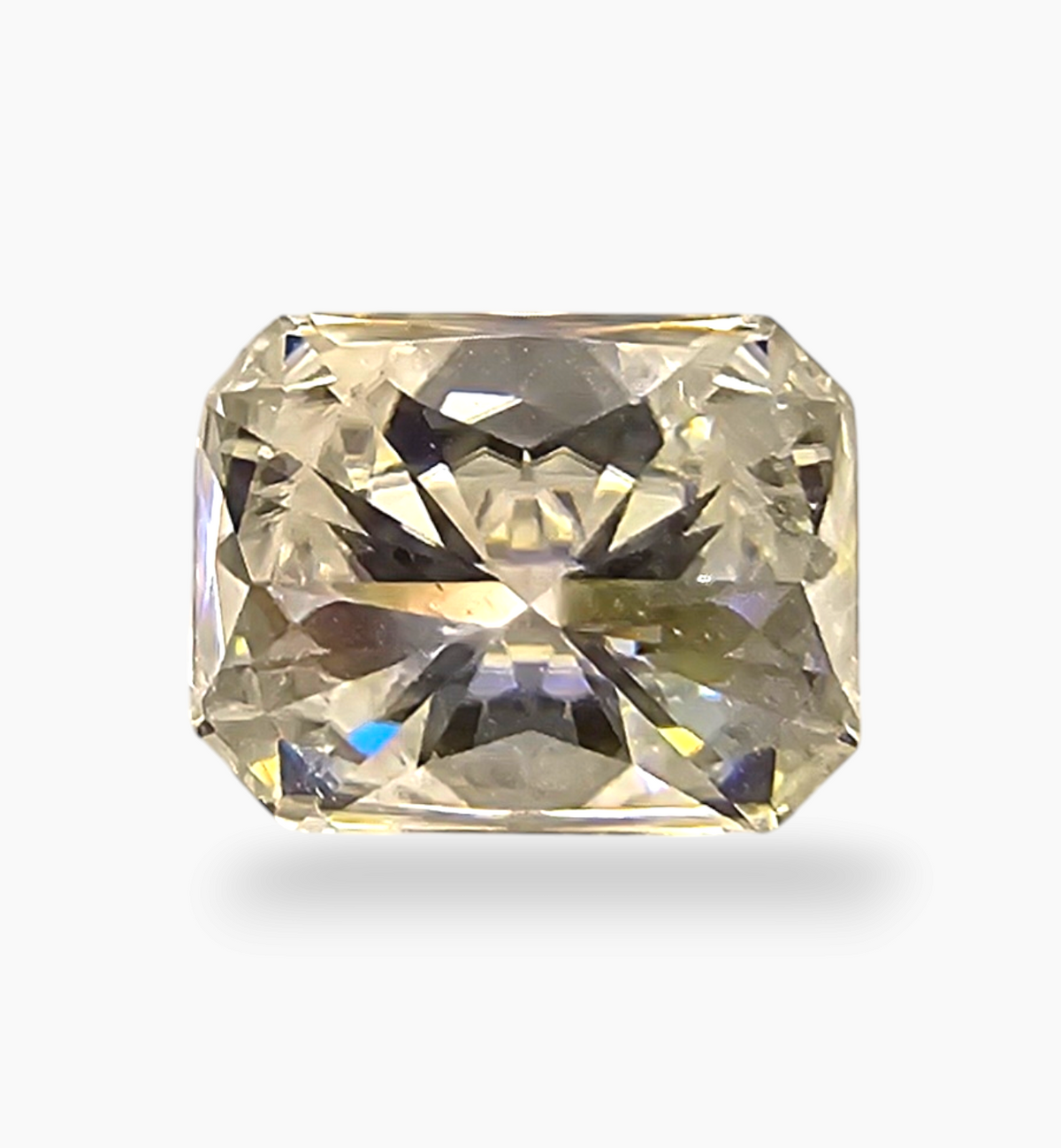 Loose Moissanite Stone Emerald Cut Shape 2.29 Carats Size 7x9mm