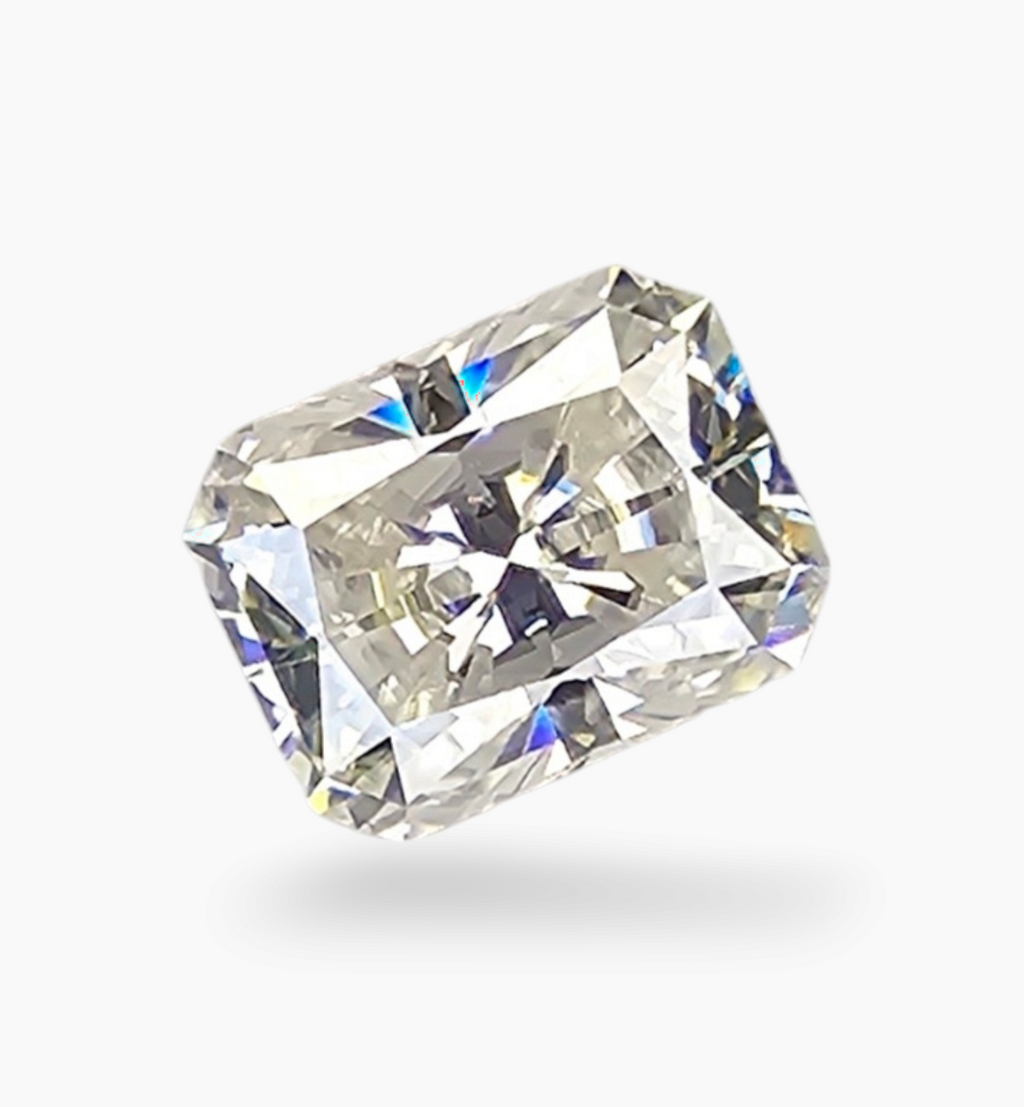 Loose Moissanite Stone Emerald Cut Shape 2.32 Carats Size 7x9mm