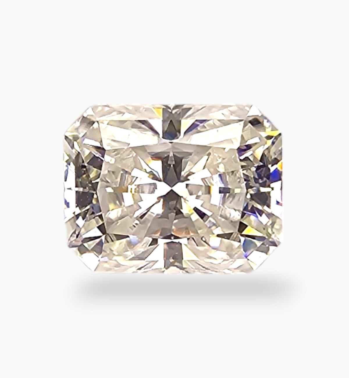 Loose Moissanite Stone Emerald Cut Shape 2.36 Carats Size 7x9mm