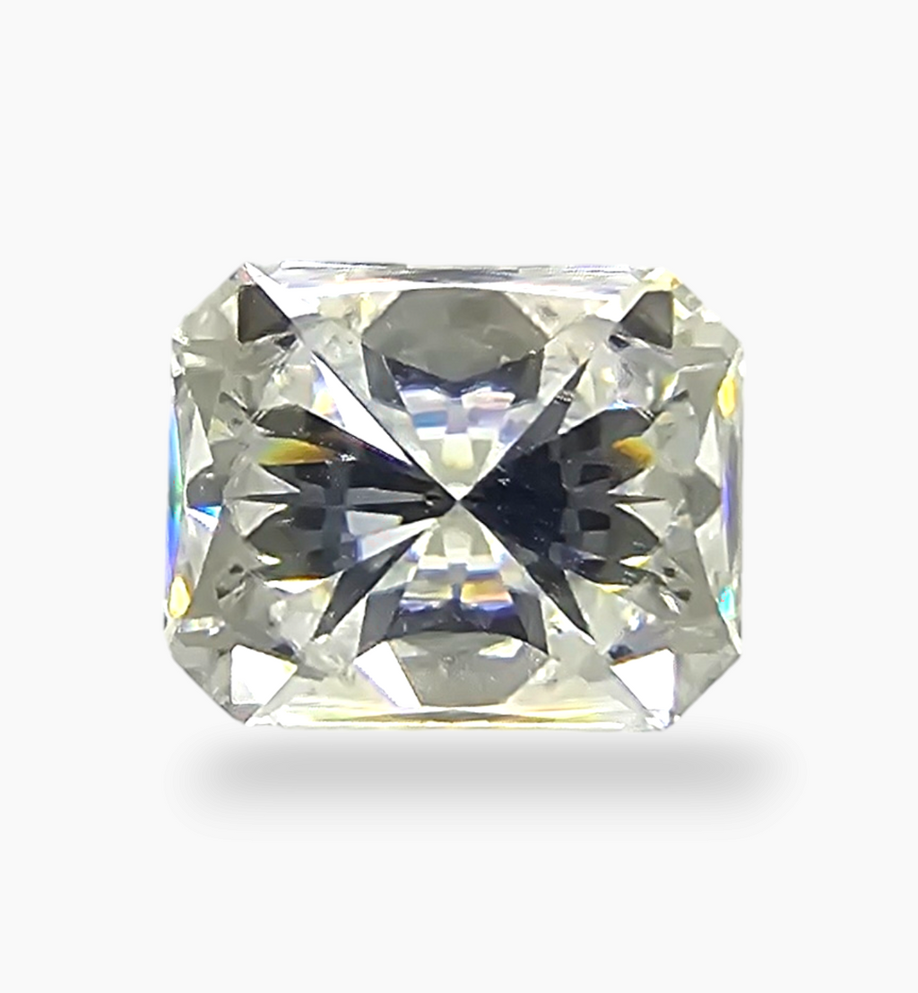 Loose Moissanite Stone Emerald Cut Shape 3.27 Carats Size 8x10mm