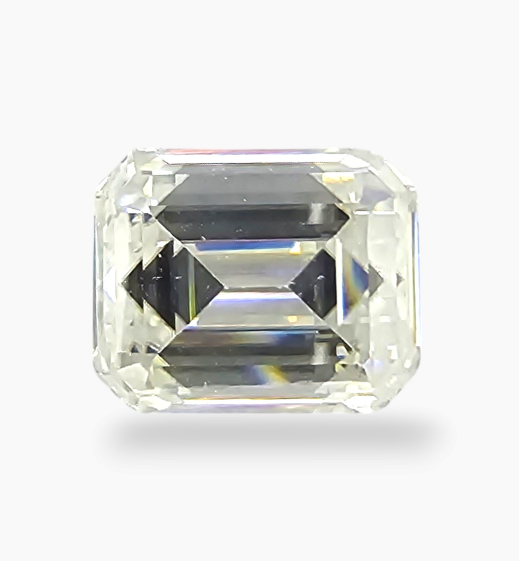 Loose Moissanite Stone Emerald Cut Shape 3.65 Carats Size 8x10mm