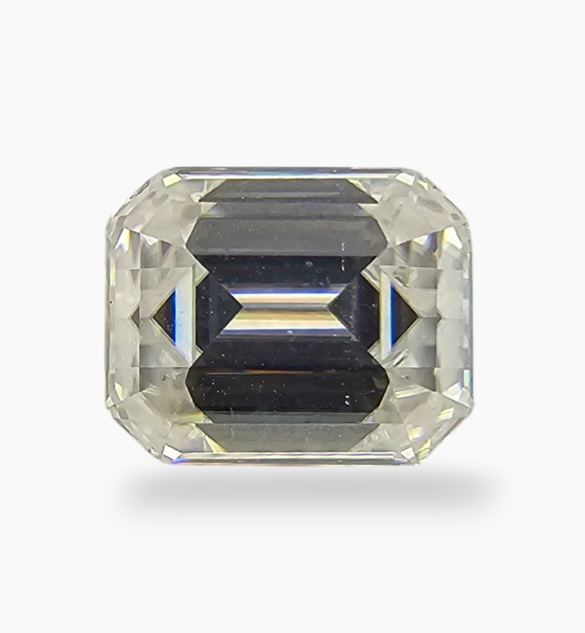 Loose Moissanite Stone Emerald Cut Shape 3.6 Carats Size 8x10mm